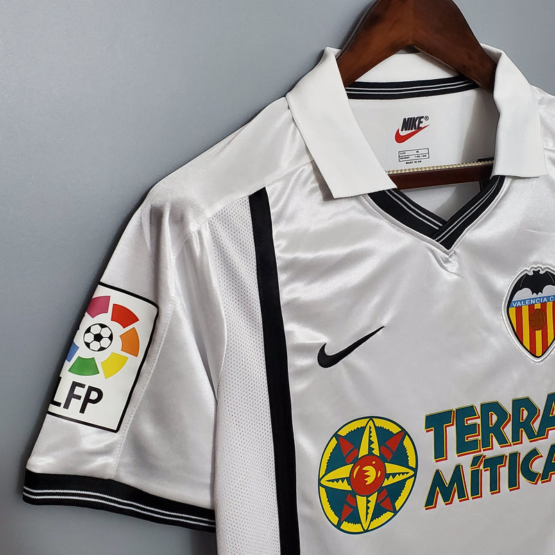 Camisa Valencia Titular 01/02 - Versão Retro