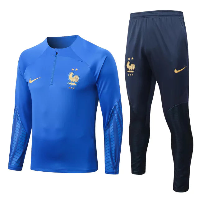 Conjunto de Treino França 2023 Azul